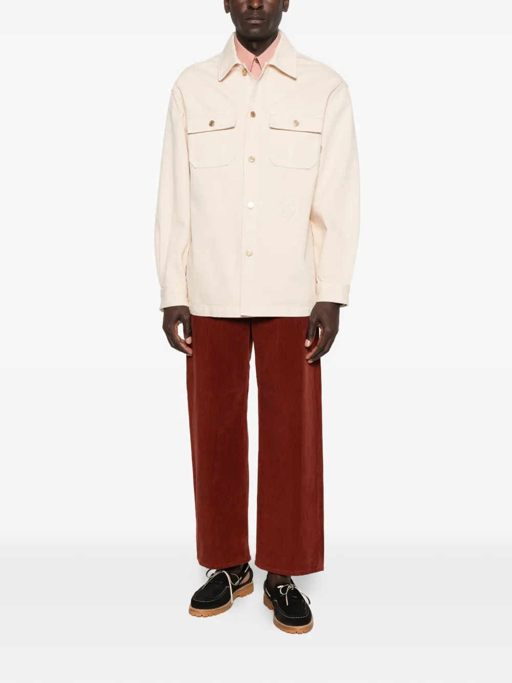 Drôle De Monsieur Denim shirtjack Beige