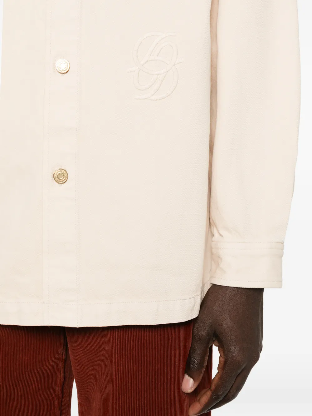 Drôle De Monsieur Denim shirtjack Beige