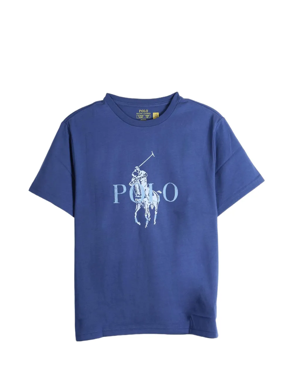 POLO RALPH LAUREN KIDS Big Pony logo-print t-shirt - Blu