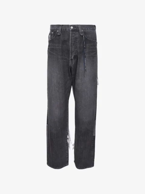 Mastermind Japan patchwork jacquard jeans