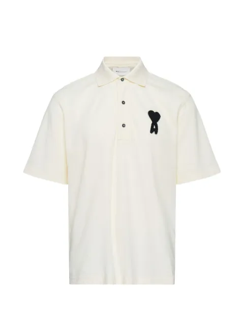 AMI Paris Ami De Coeur boxy-fit polo shirt
