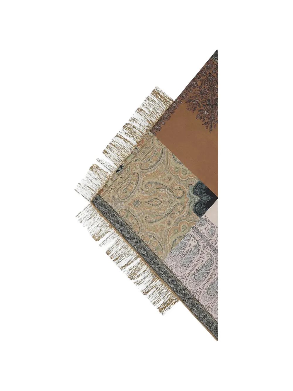 Pierre-Louis Mascia paisley-print fringed bandana - Marrone