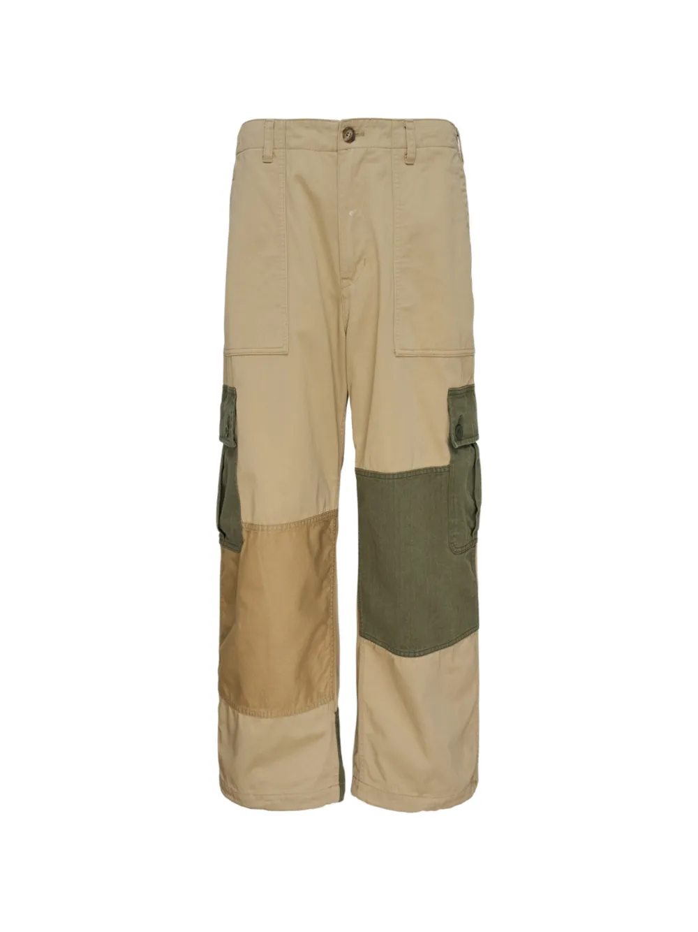 Comme des Garçons Homme patchwork cotton cargo pants - Toni neutri