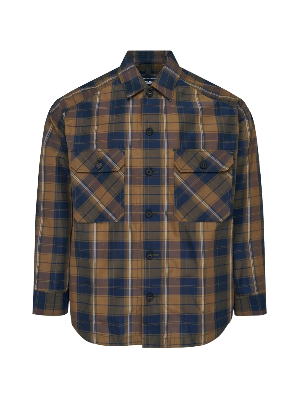 Comme des Garçons Homme plaid chest-pocket jacket - Marrone