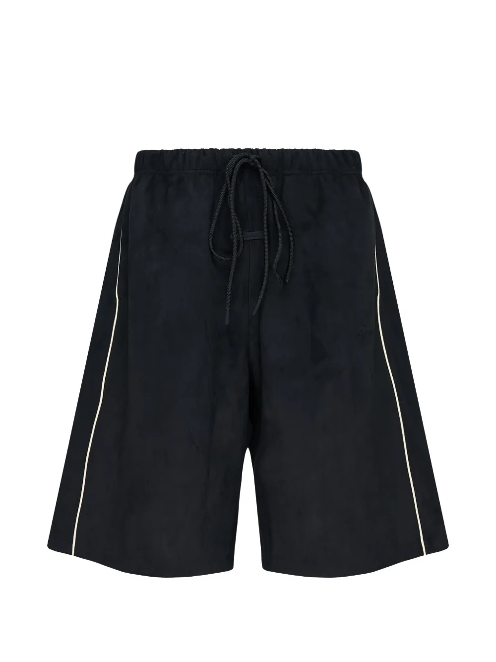 FEAR OF GOD ESSENTIALS contrast-piping shorts - Nero