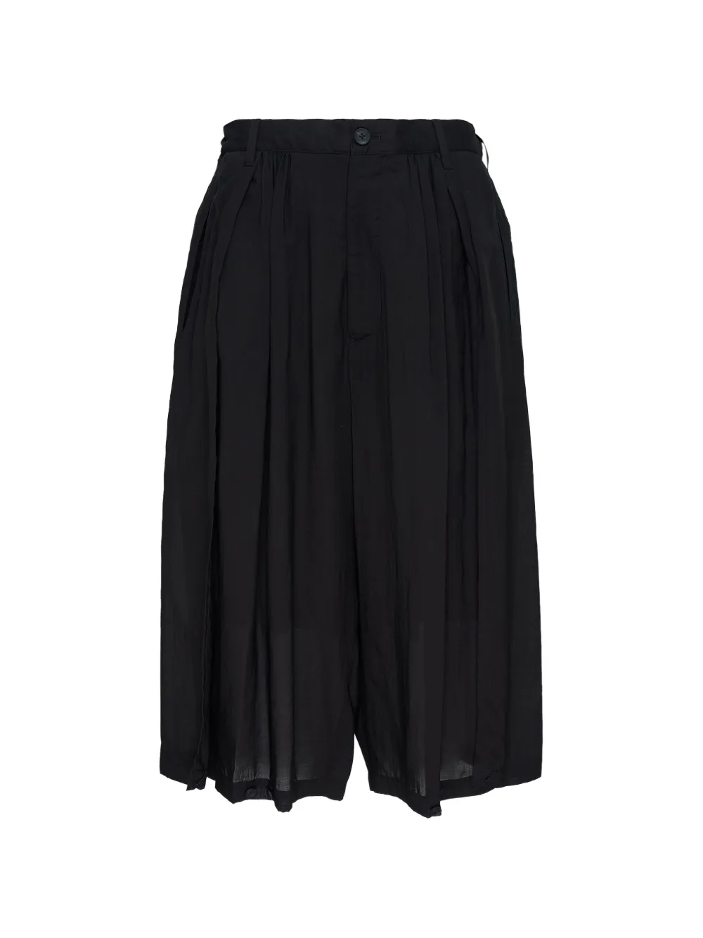 Yohji Yamamoto cut-off trousers - Black