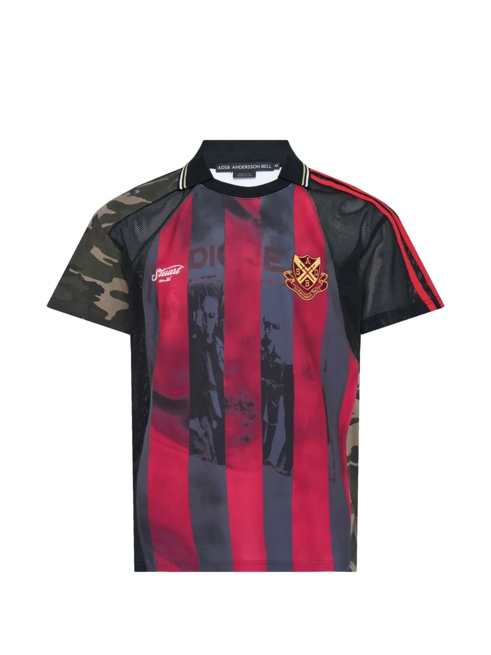 Andersson Bell short-sleeve print-detail T-shirt - Rosso