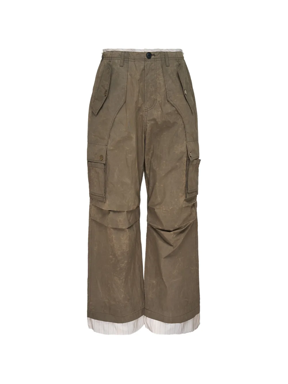 Andersson Bell wide-leg cargo pants - Braun