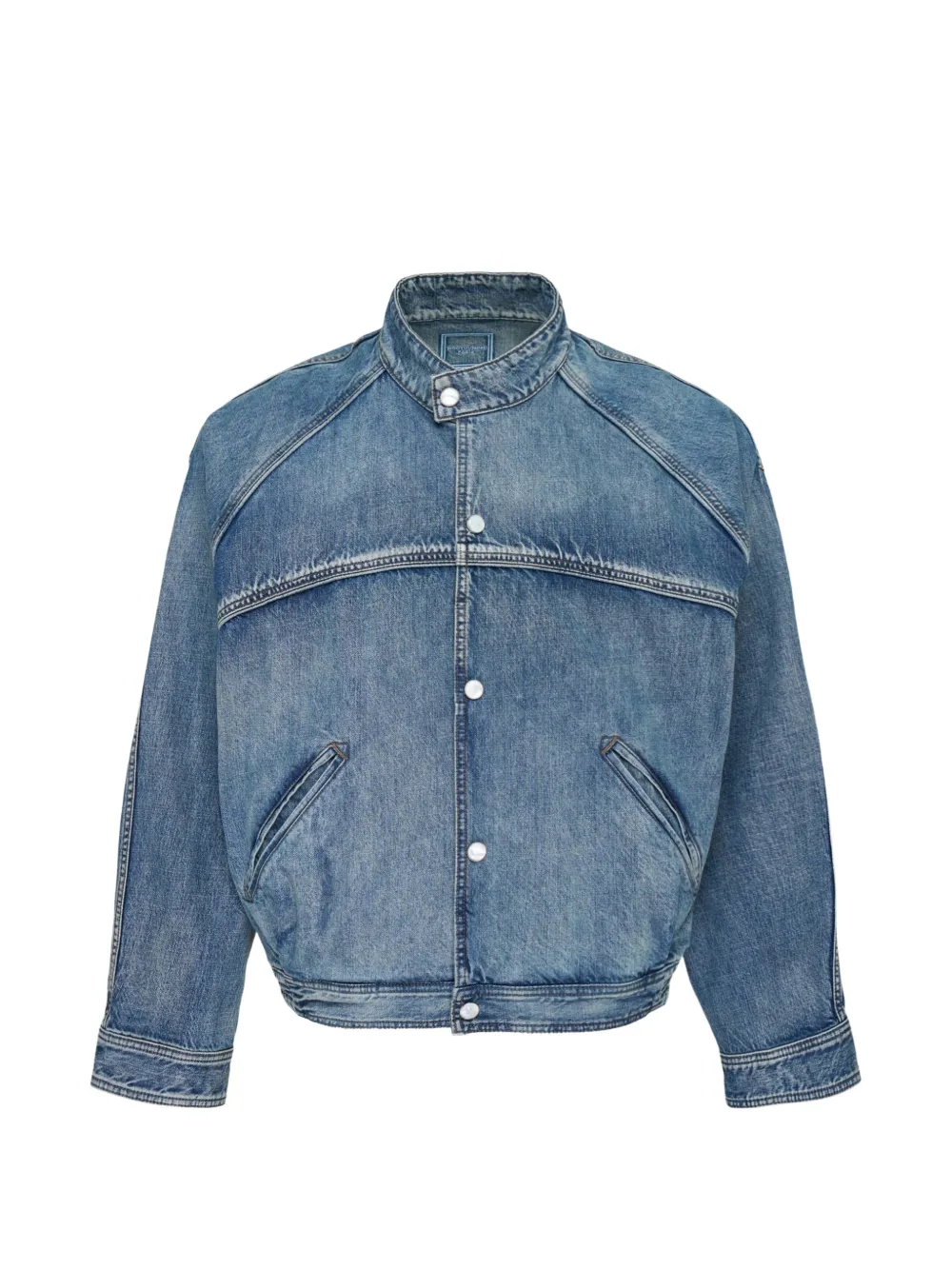 Wooyoungmi stand-collar denim jacket - Blau