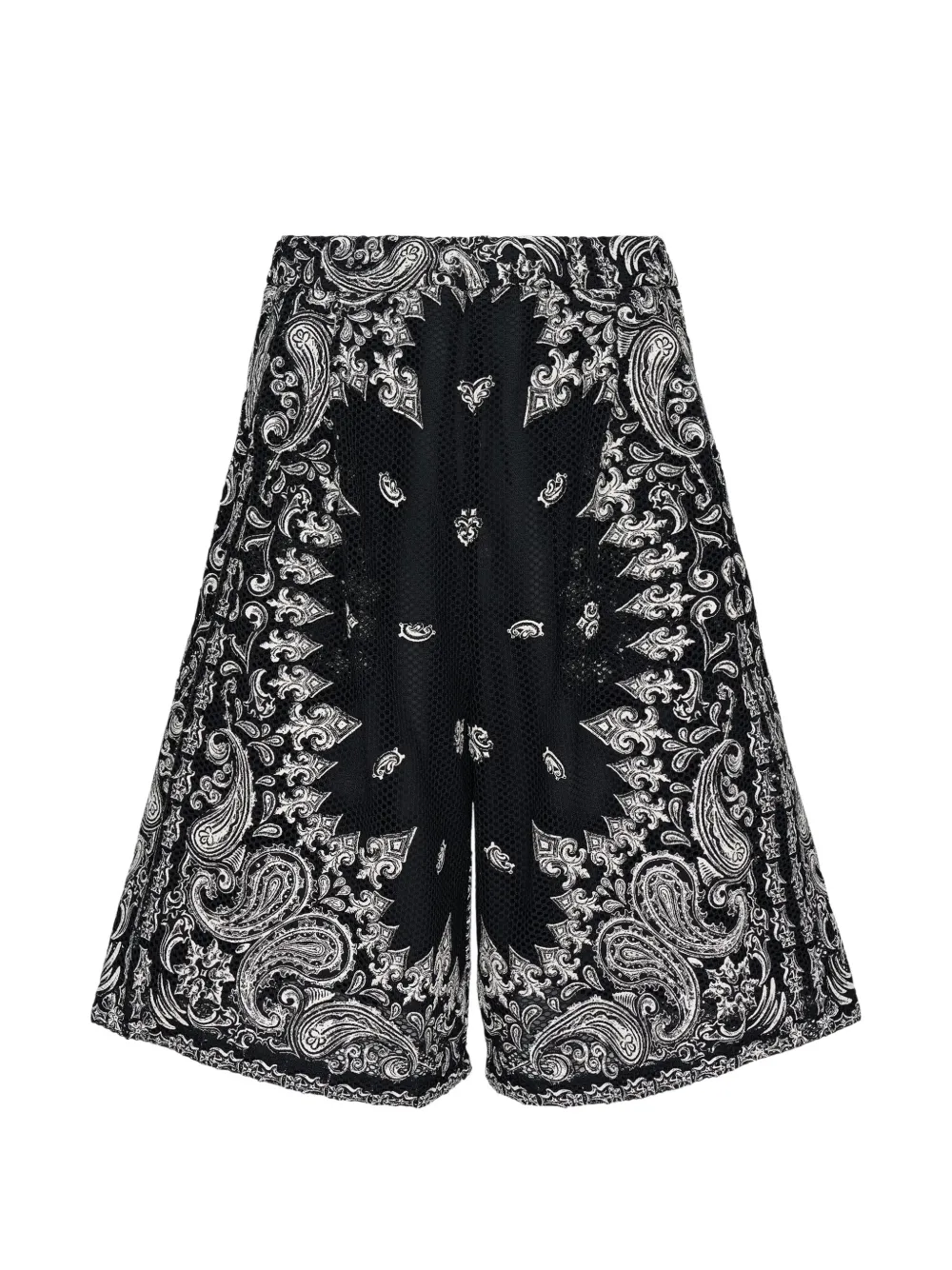 Taakk bandana-print mesh shorts - Nero