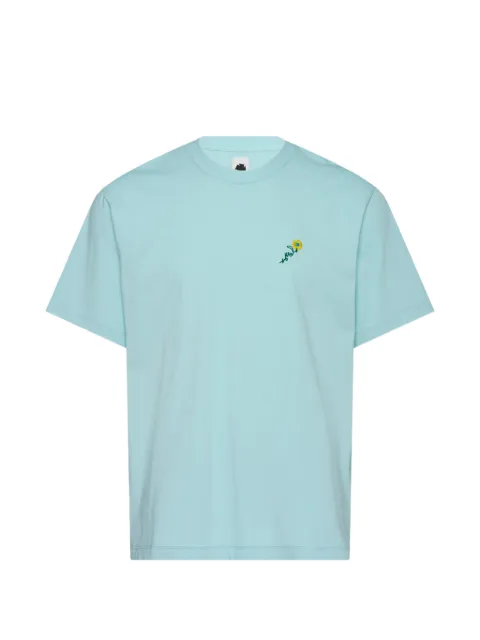 Vowels floral-embroidered T-shirt