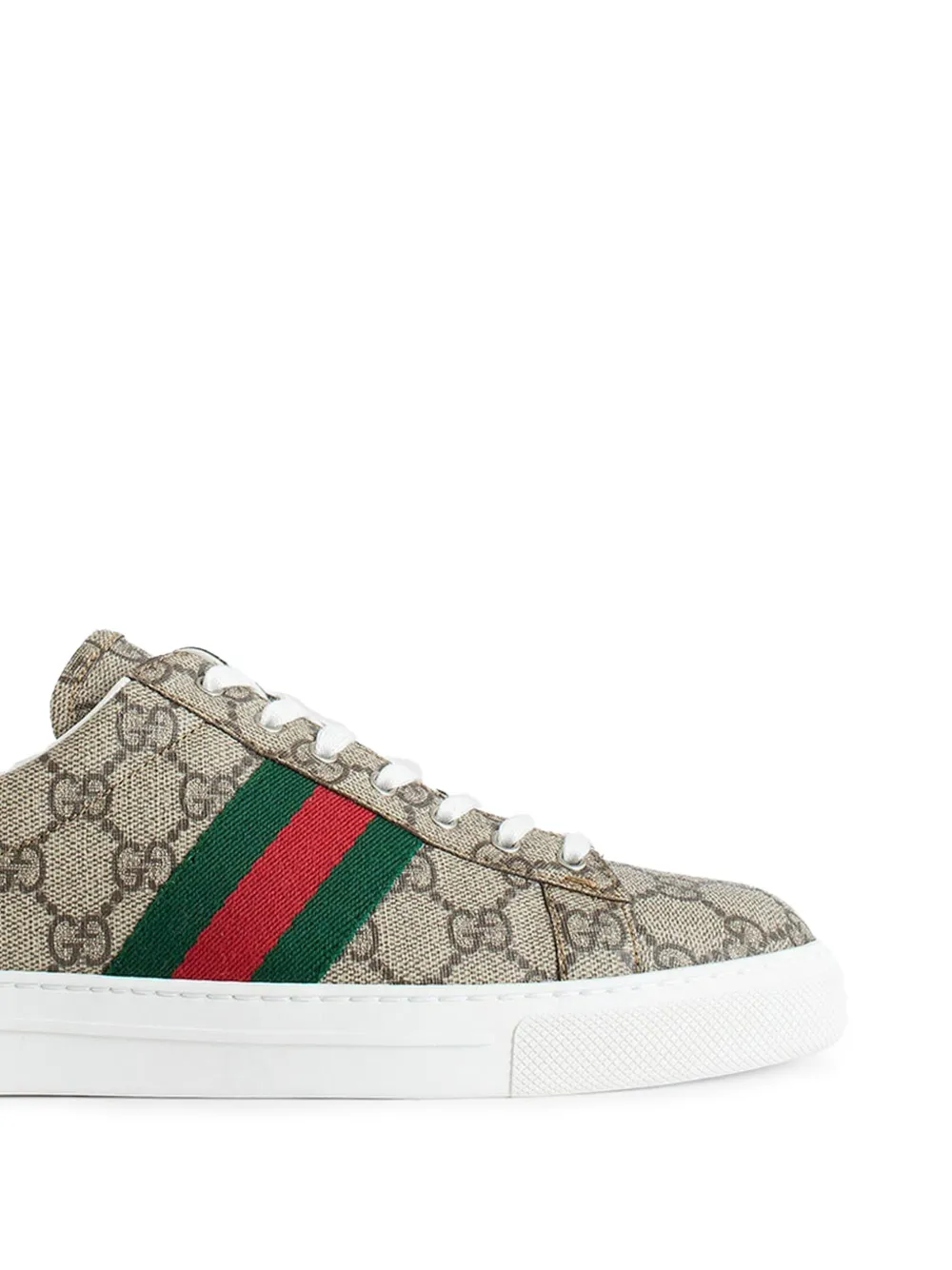 Gucci Ace sneakers met monogram Beige