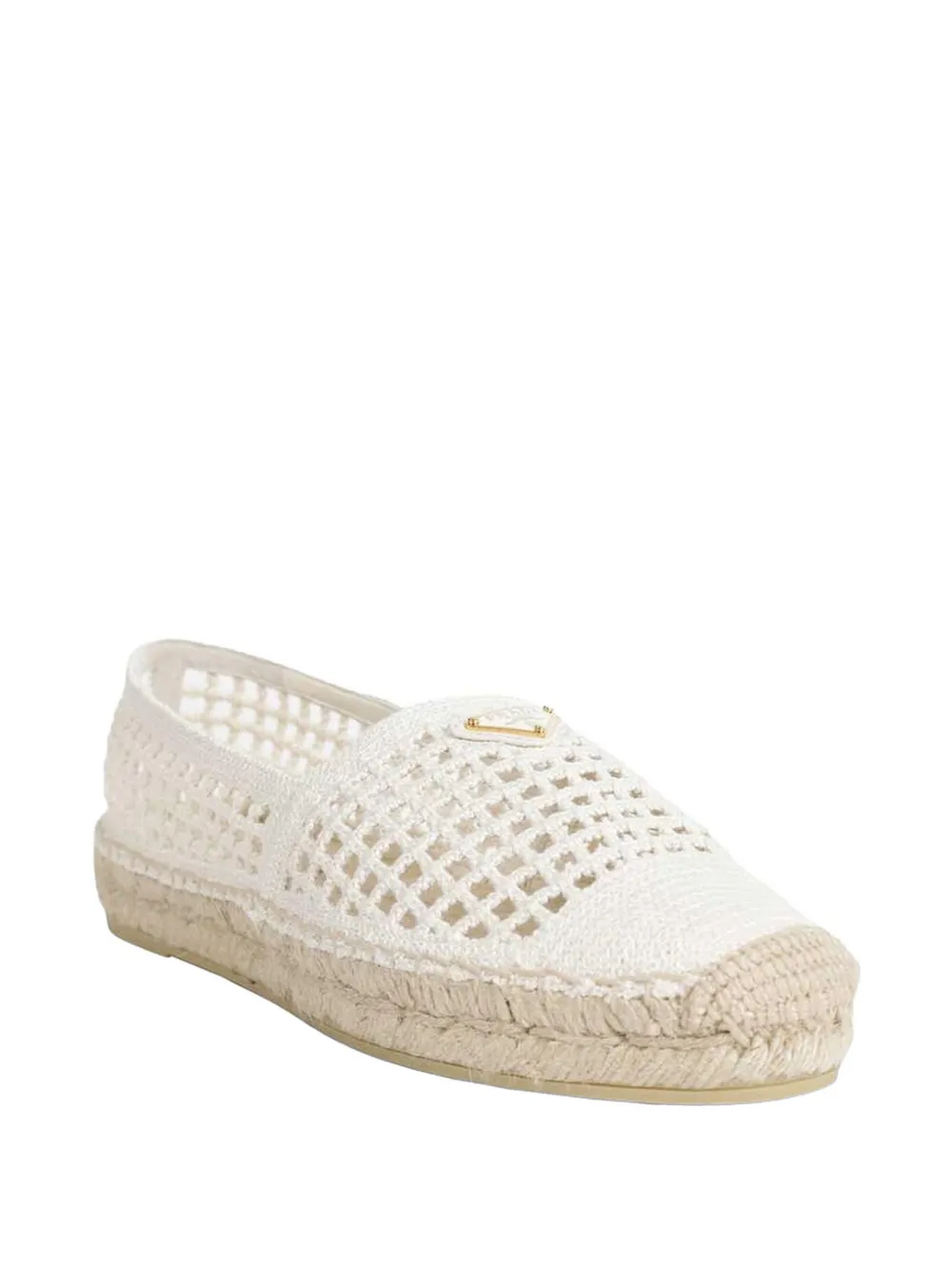 Prada crochet espadrilles Beige