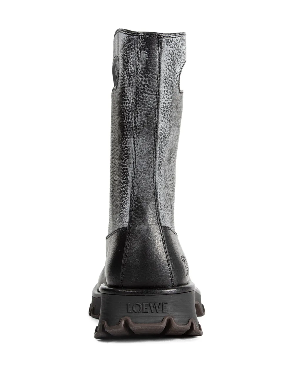 LOEWE Bobby cut-out leather boots Zwart