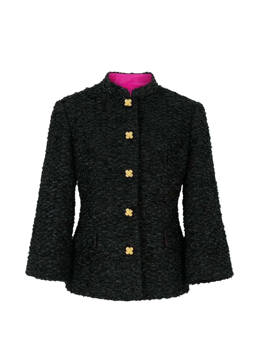 Shanghai Tang Tang flared-cuff jacket - Schwarz
