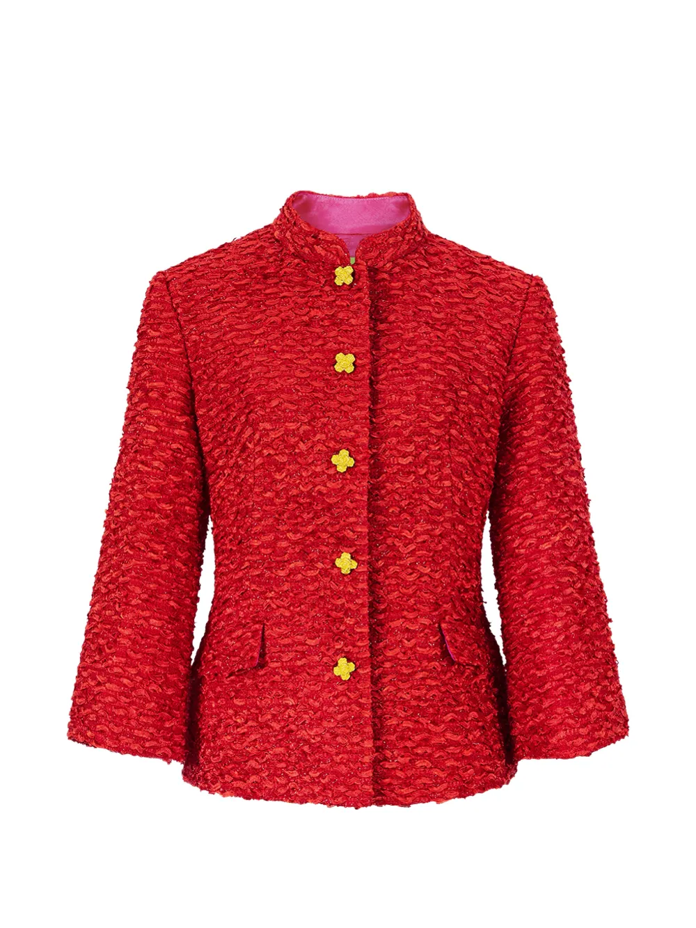 Shanghai Tang Ribbon tweed jacket - Rot