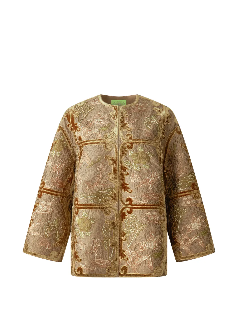 Shanghai Tang Tang embroidered jacket - Braun
