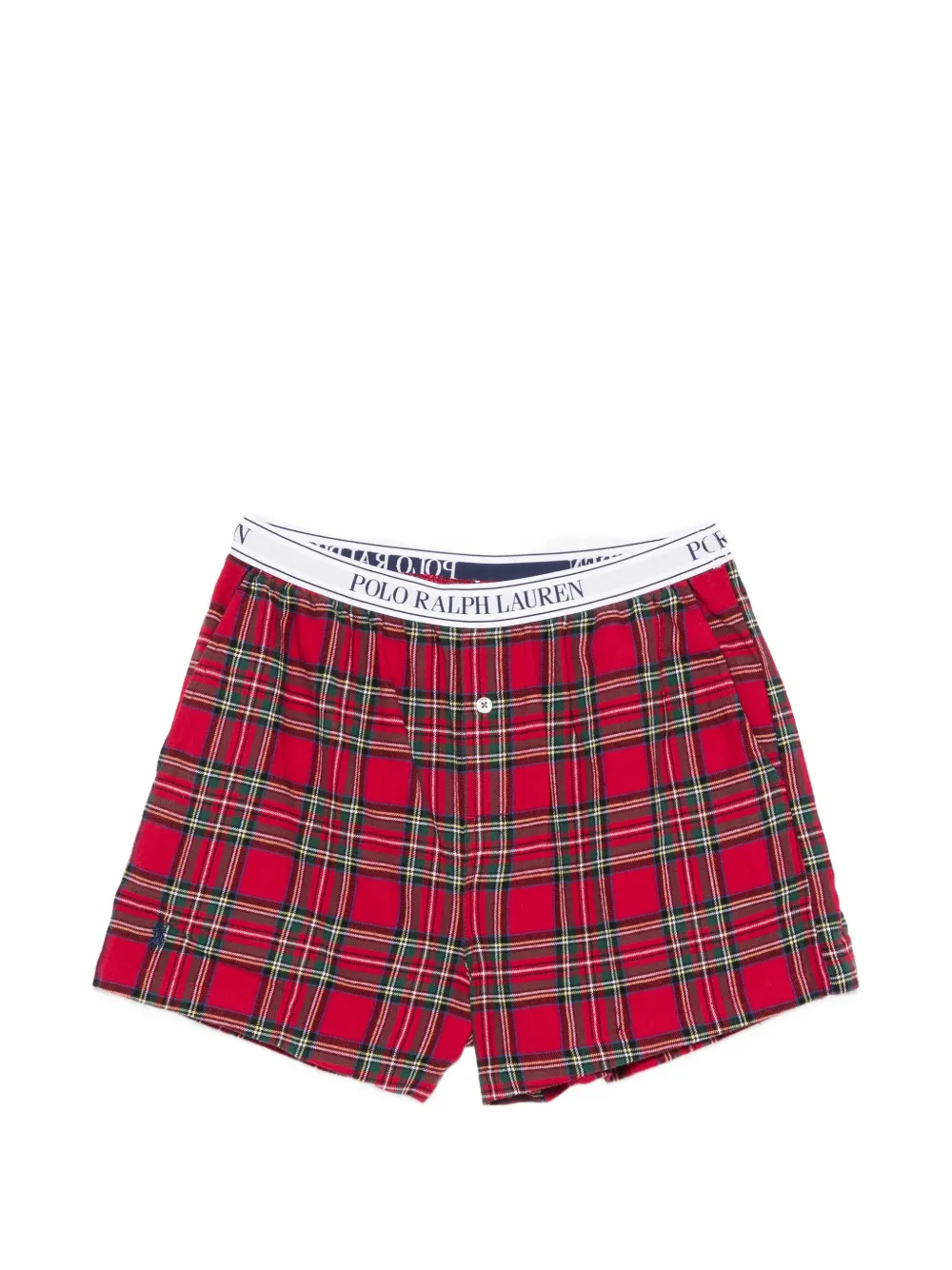 Polo Ralph Lauren Twee boxershorts met logoband en tartanruit Rood