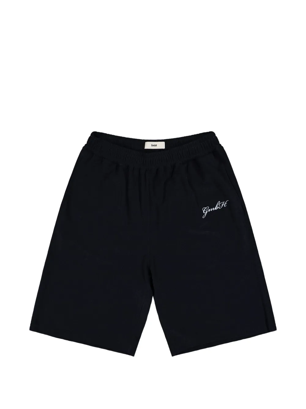 GmbH logo-embroidered bermuda shorts - Schwarz