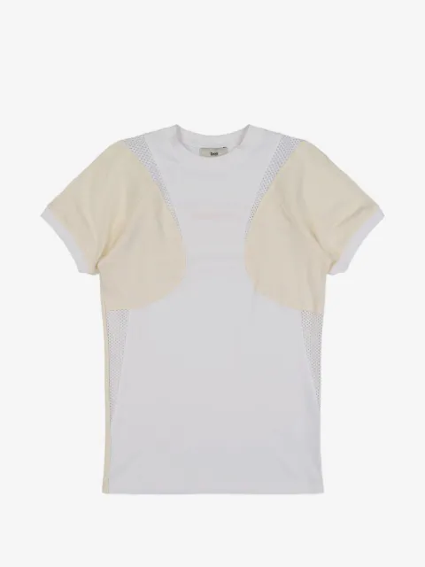 GmbH patchwork mesh-insert T-shirt