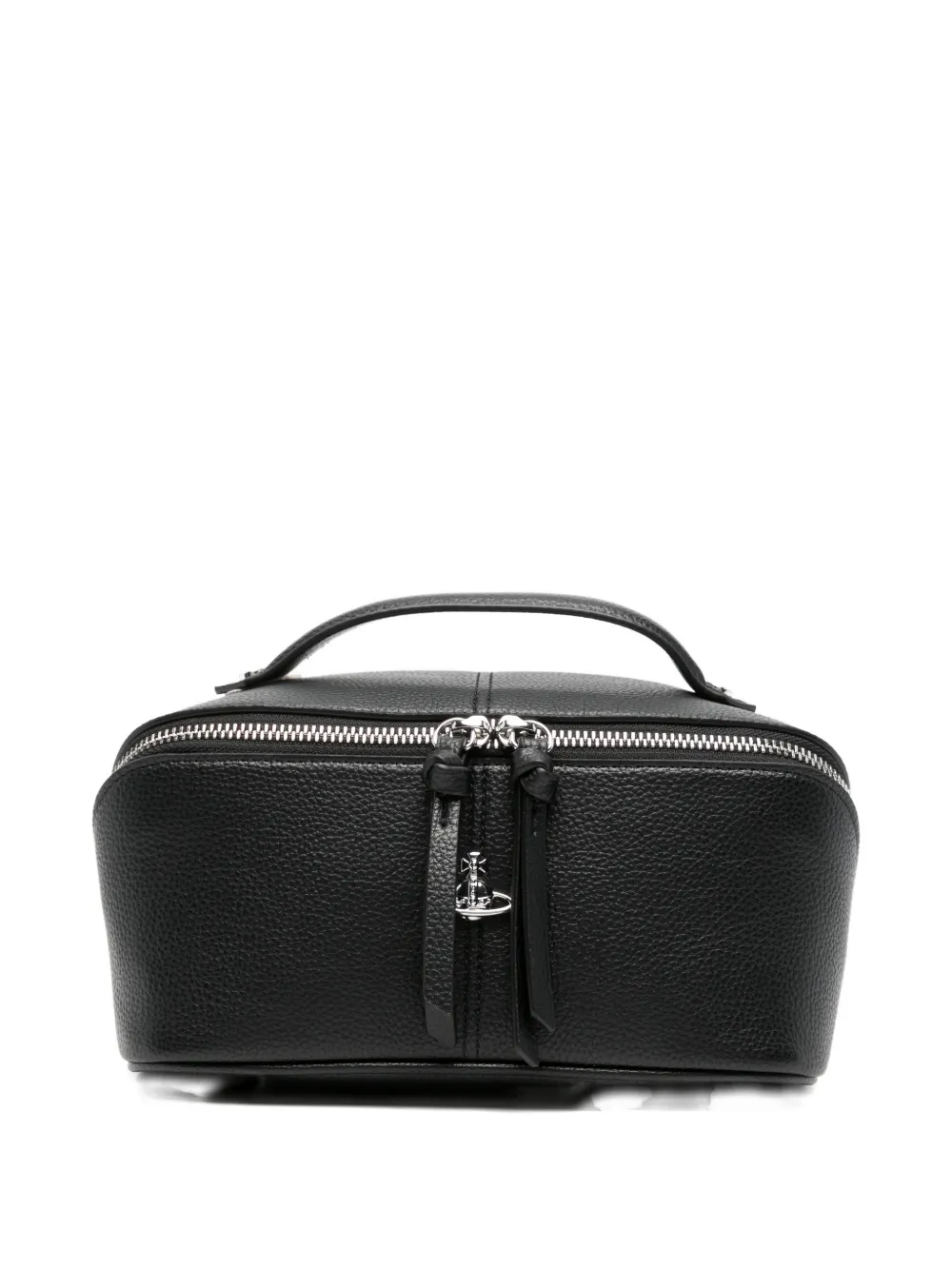 Vivienne Westwood Cosmetic Case Orb leather makeup bag - Nero