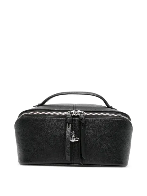 Vivienne Westwood Cosmetic Case Orb leather makeup bag