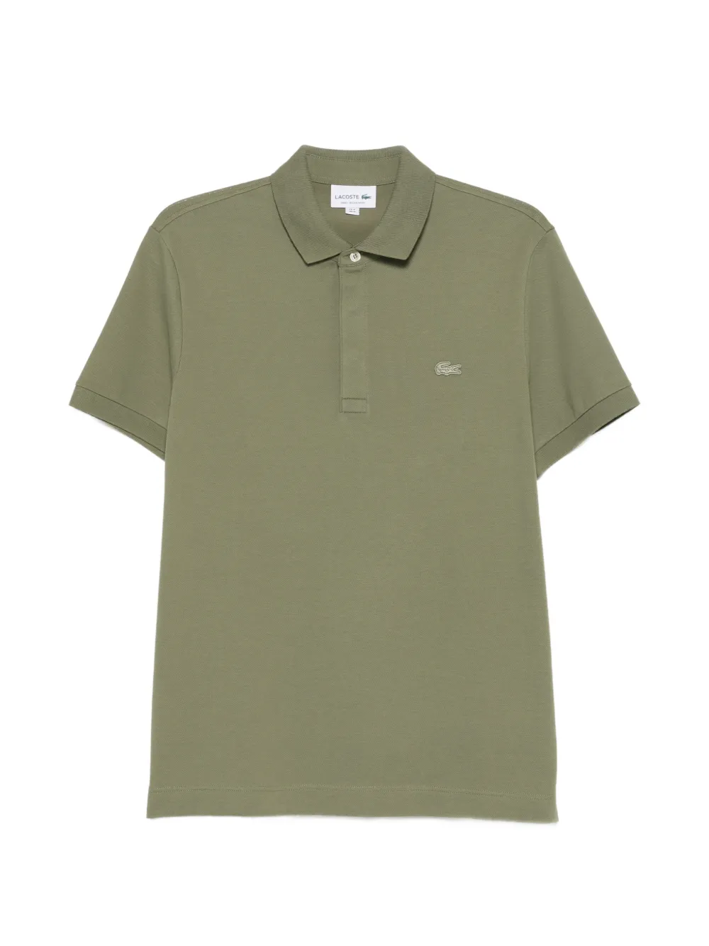 Lacoste logo-patch polo shirt - Grün