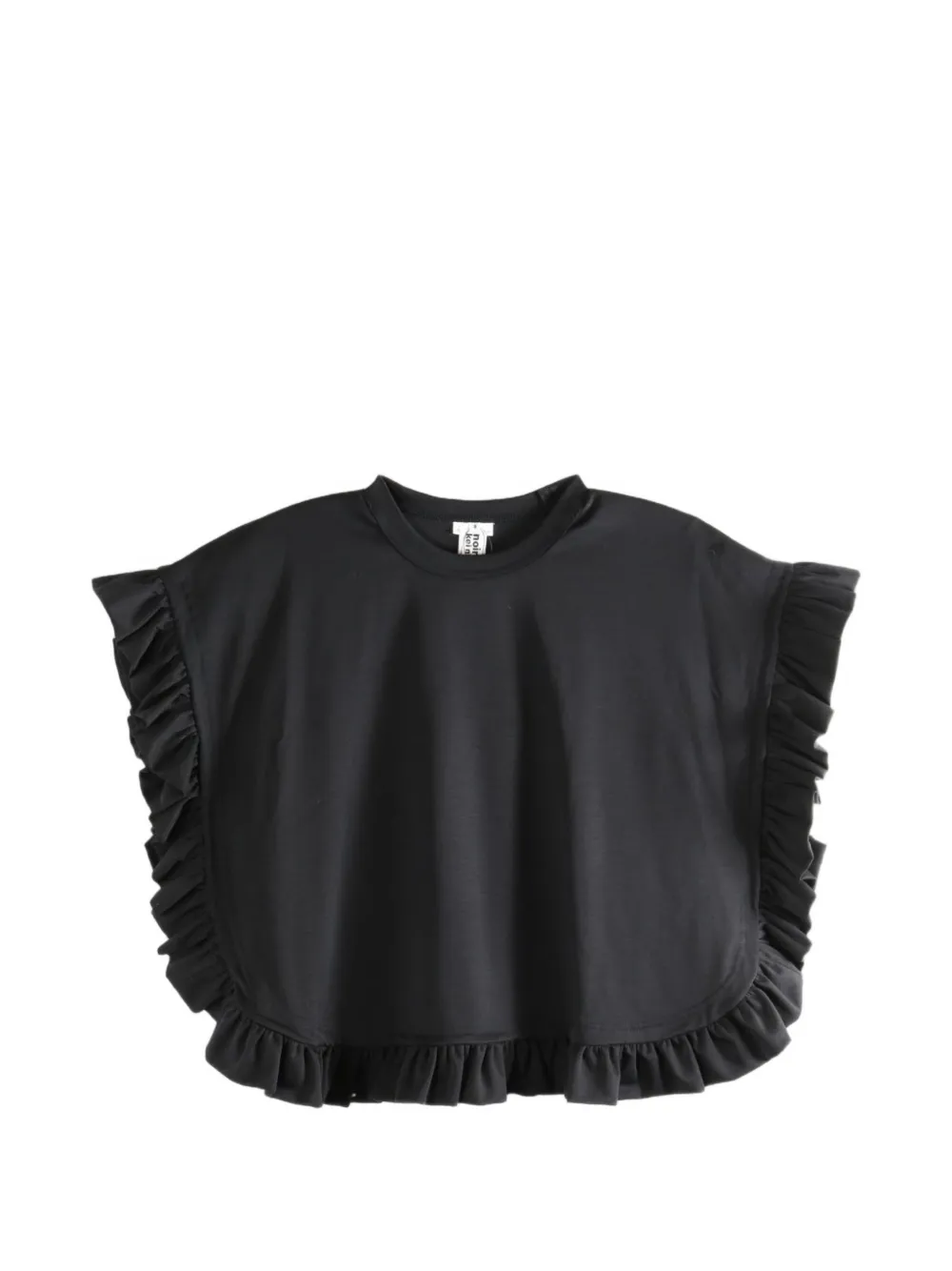 Comme Des Garçons ruffled sleeveless T-shirt - Nero
