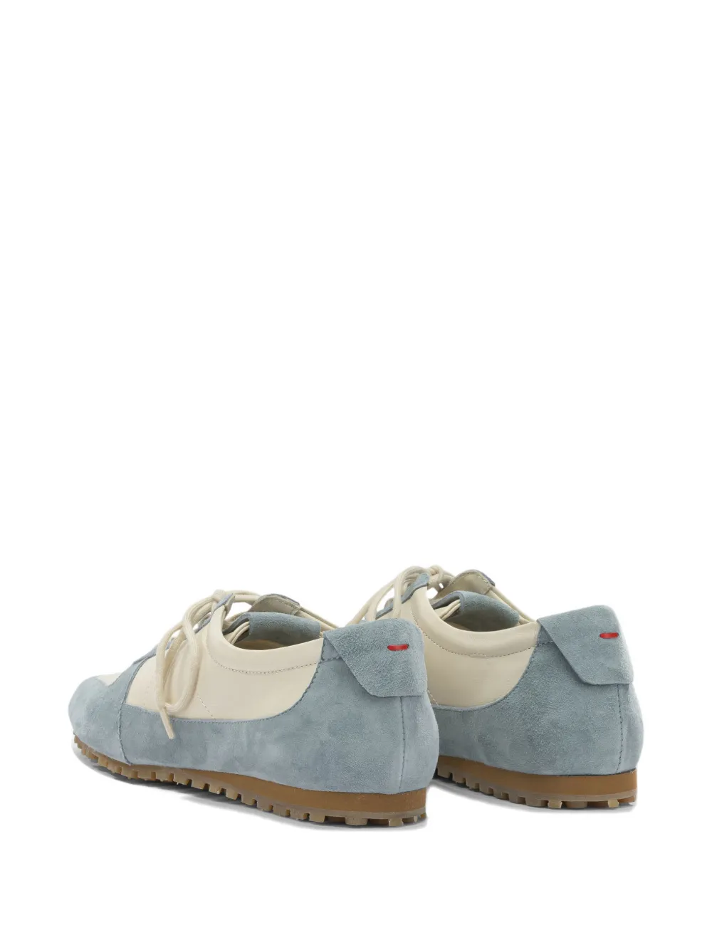 Aeyde Uma suede-panelled sneakers Blauw