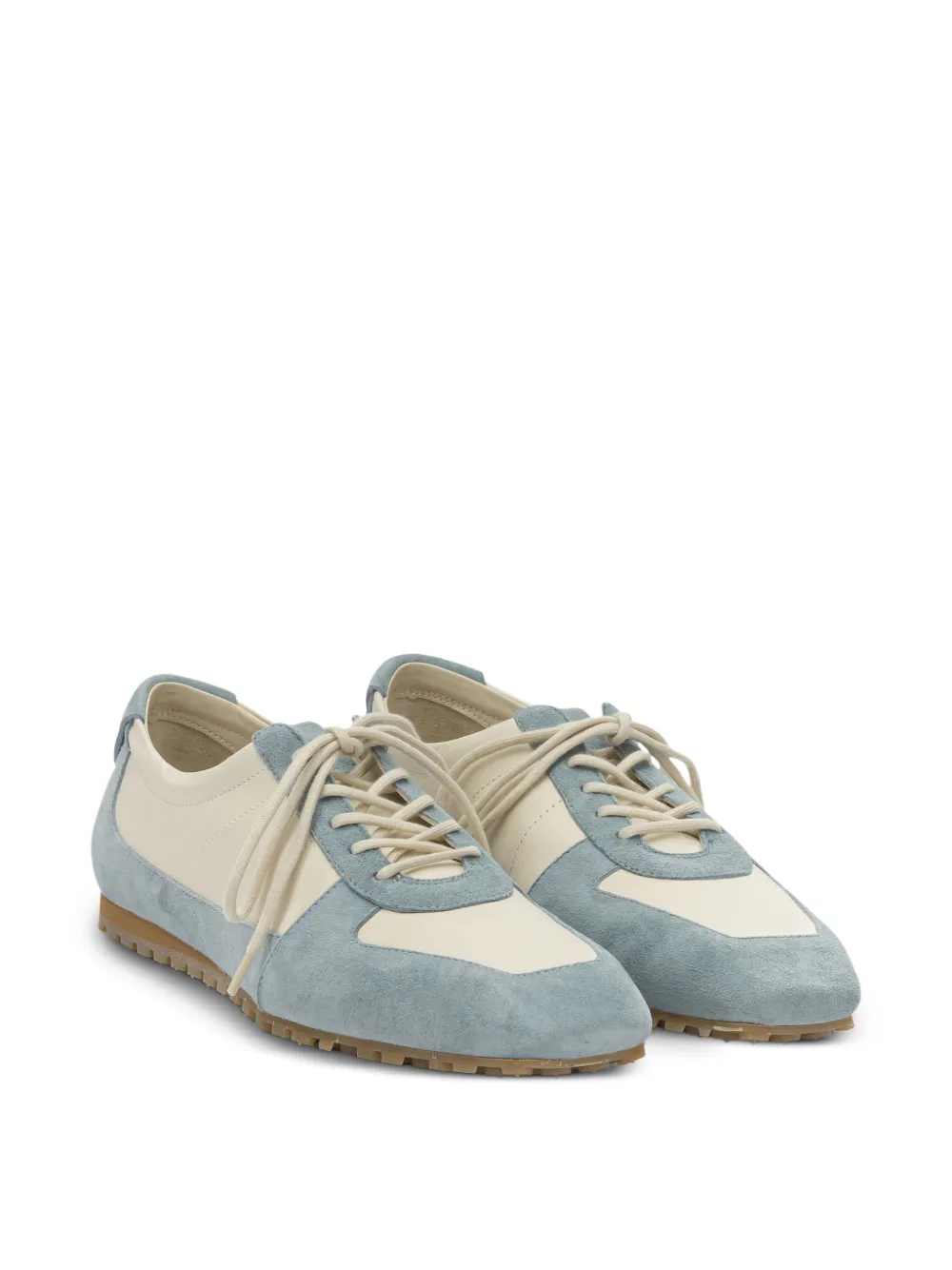 Aeyde Uma sneakers met suède vlakken Blauw