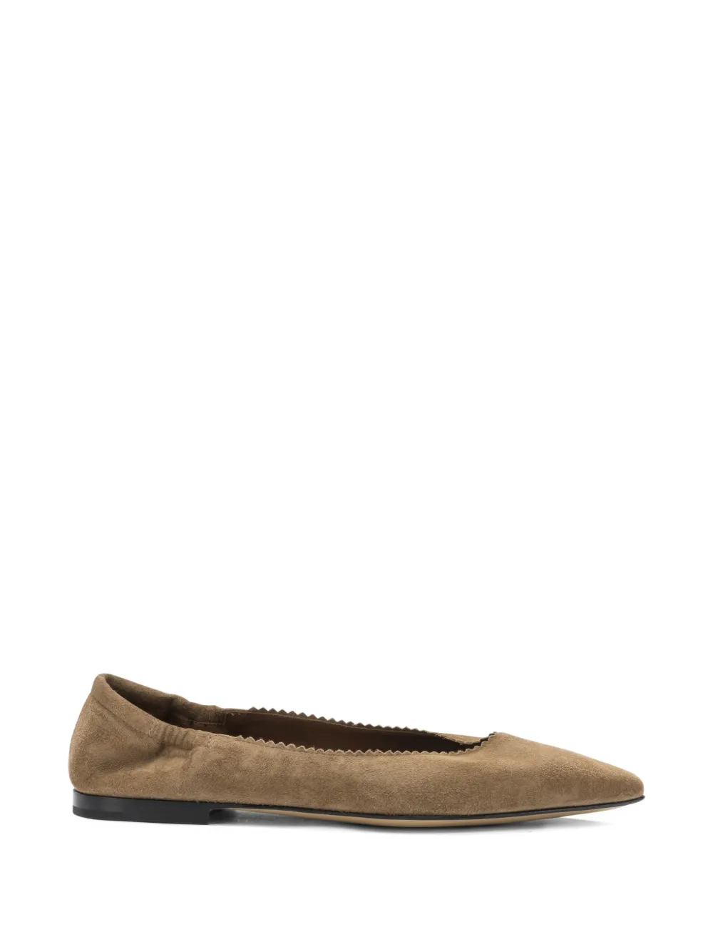 Pomme D´Or Ingrid suede ballet flats Bruin