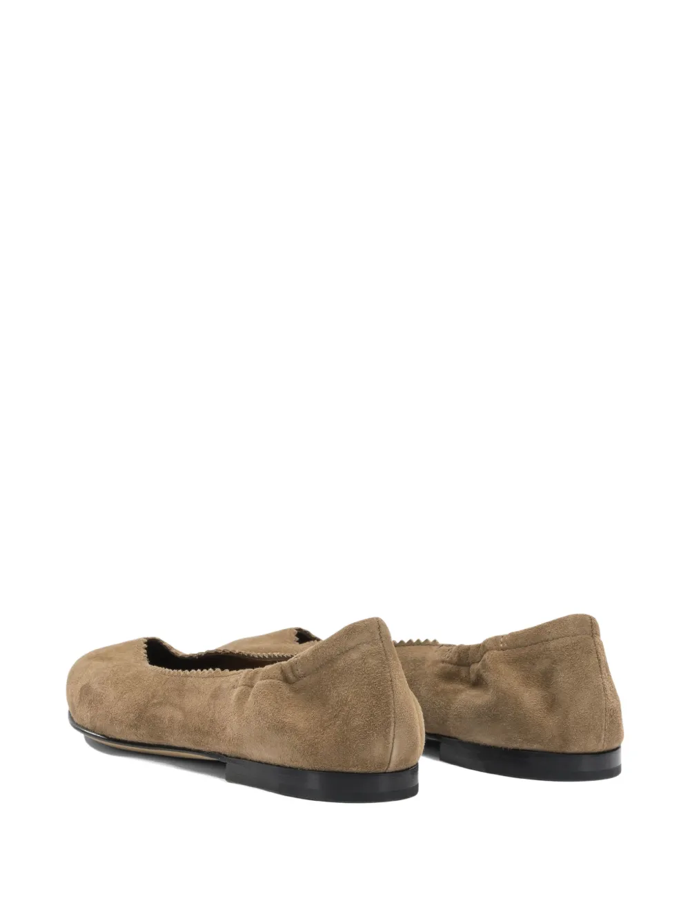 Pomme D´Or Ingrid suede ballet flats Bruin