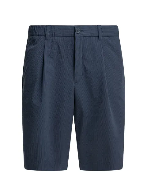 Herno seersucker-texture pleated shorts