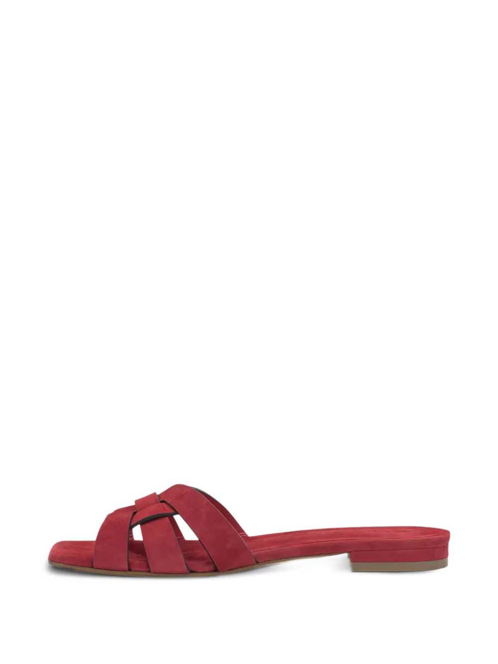 Sergio Levantesi Norma interwoven leather sandals Rood
