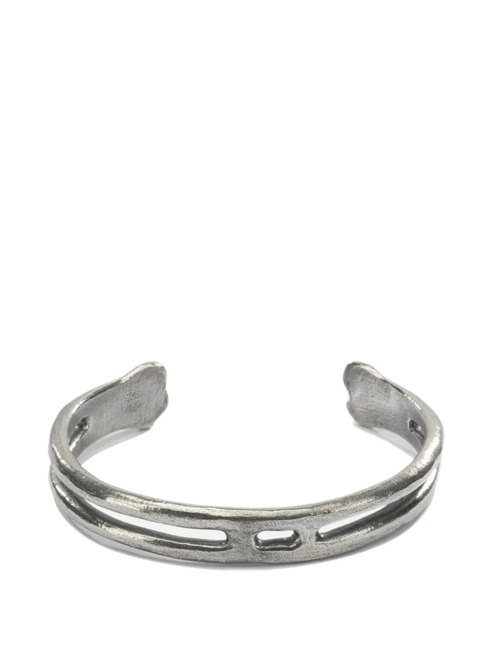 OUR LEGACY Knochen cuff bracelet - Argento