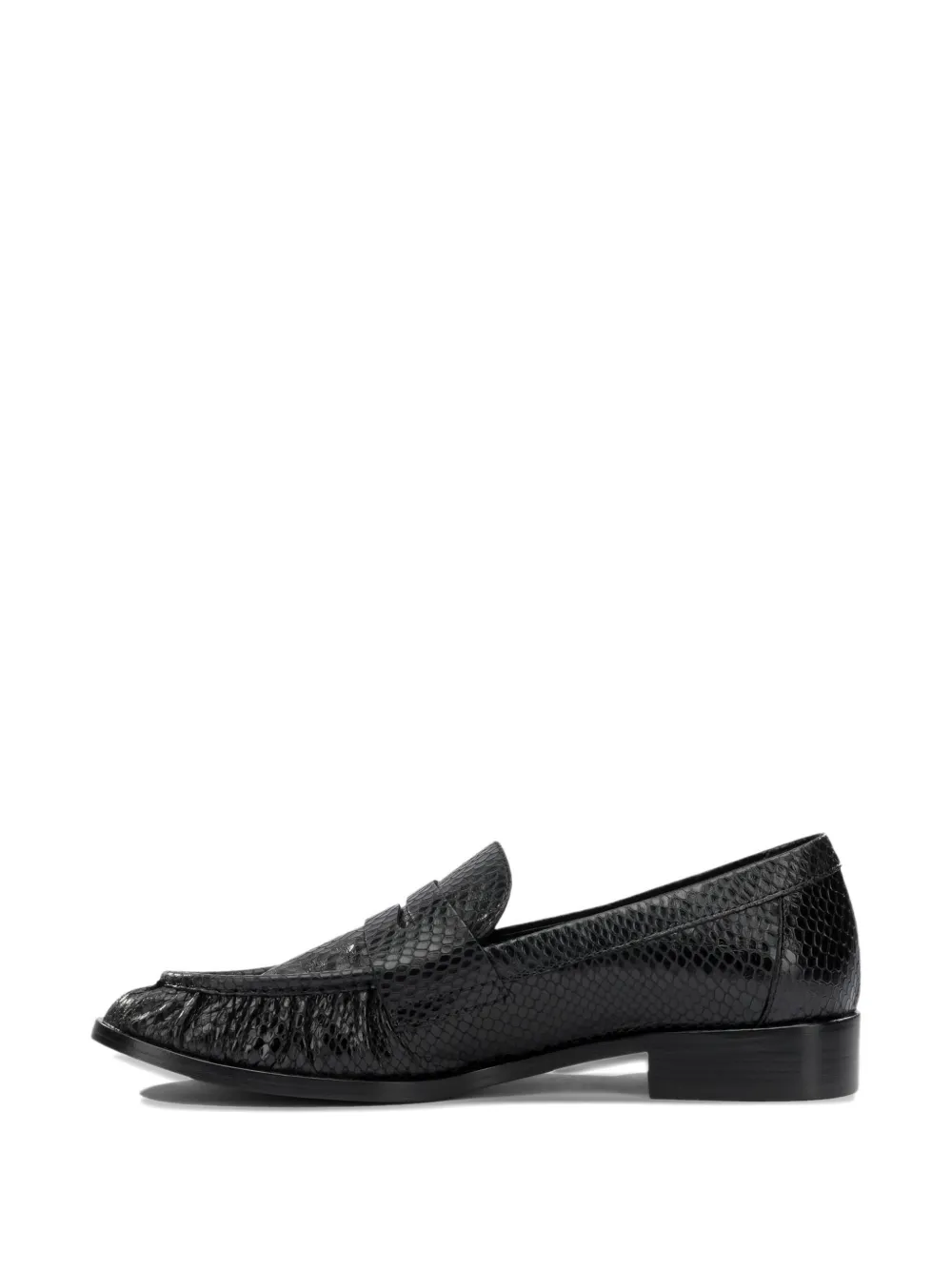 strategia shoes snakeskin-effect loafers Zwart