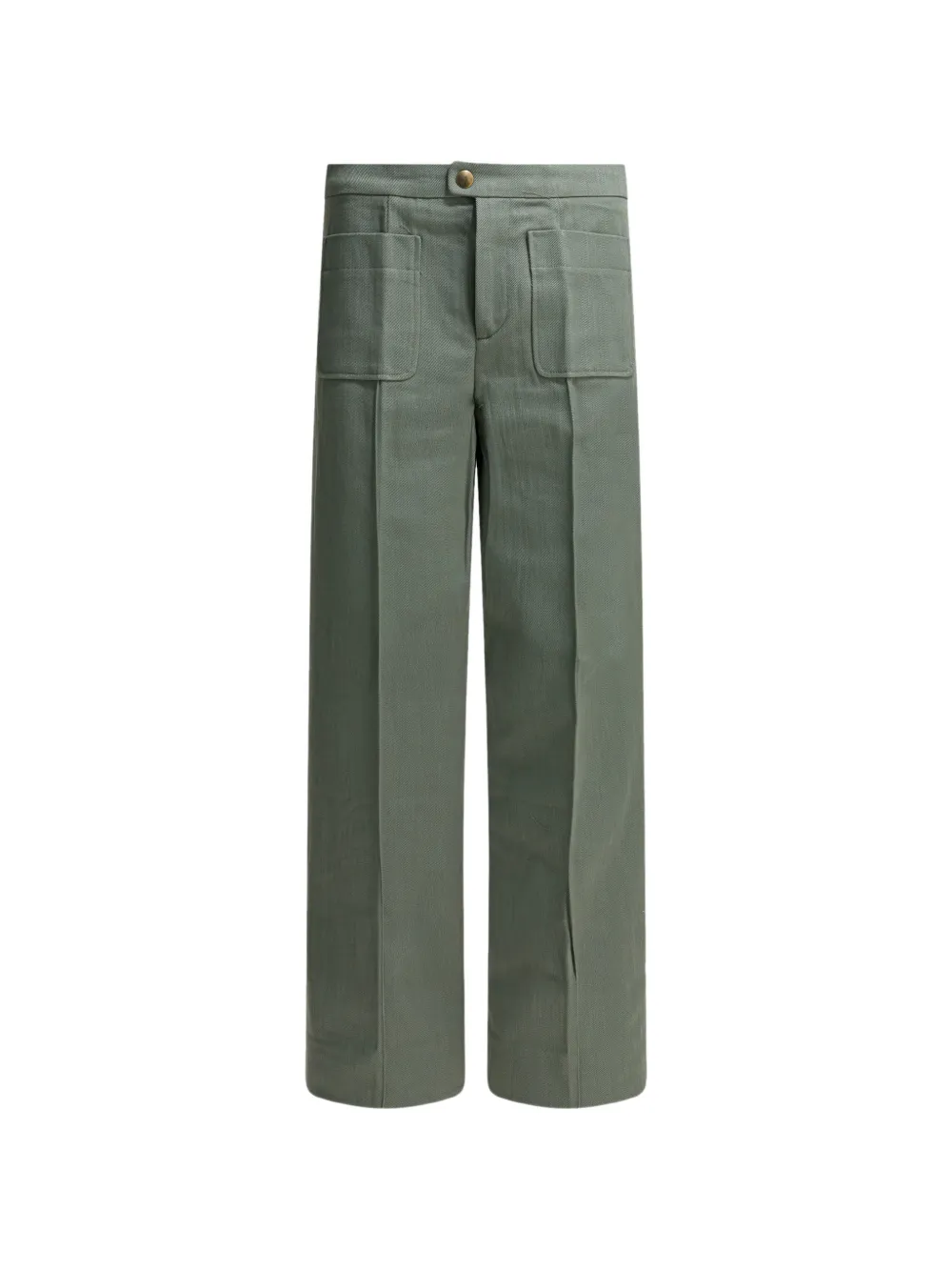 Soeur Harry patch-pocket wide-leg trousers - Verde
