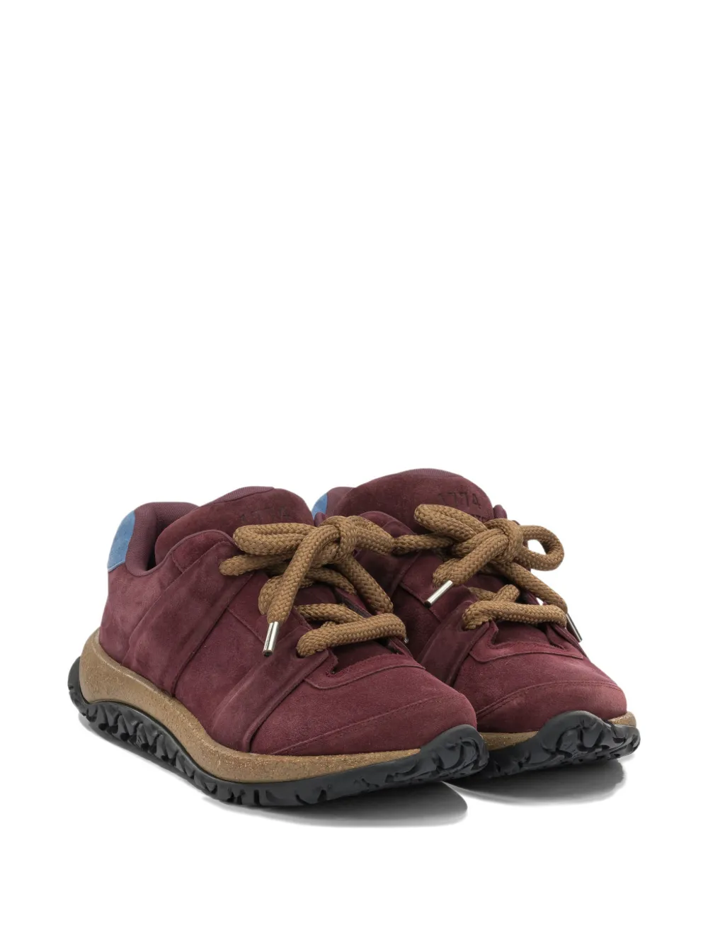 Birkenstock Goerlitz 1774 panelled suede sneakers Rood