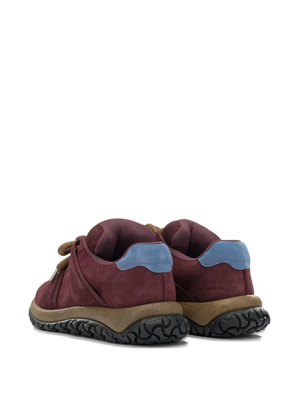 Birkenstock Goerlitz 1774 panelled suede sneakers Rood