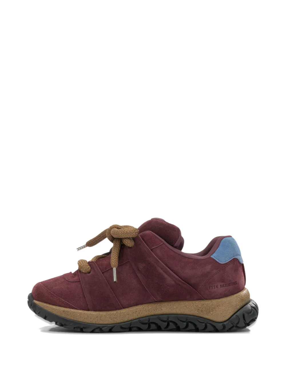 Birkenstock Goerlitz 1774 panelled suede sneakers Rood