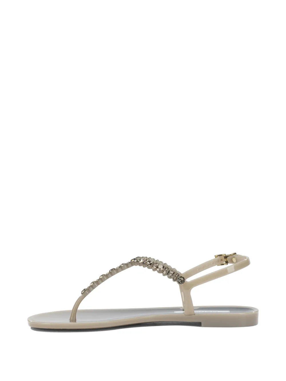 MENGHI Stiletto sandalen verfraaid met kristal Beige