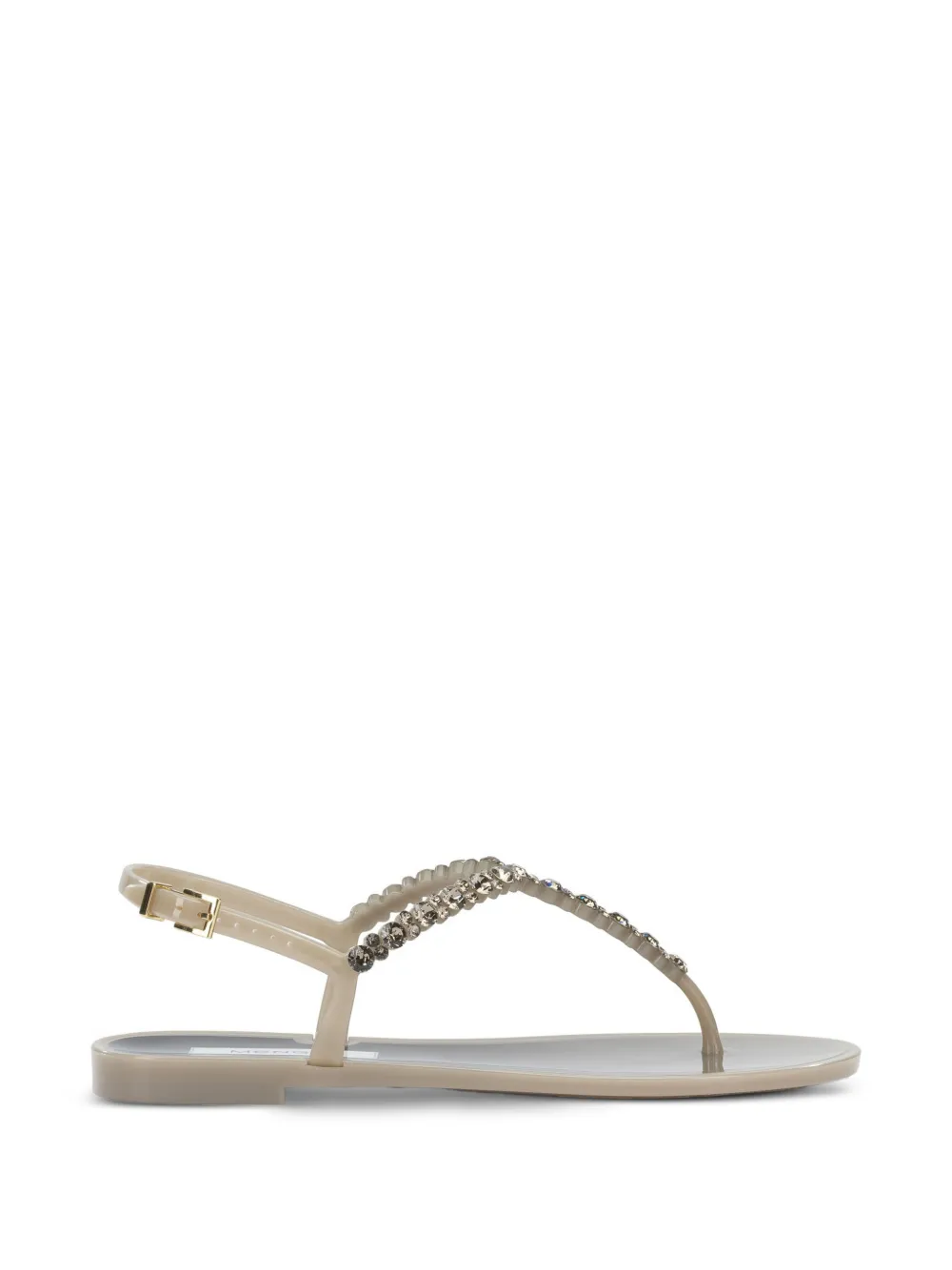MENGHI Stiletto sandalen verfraaid met kristal Beige