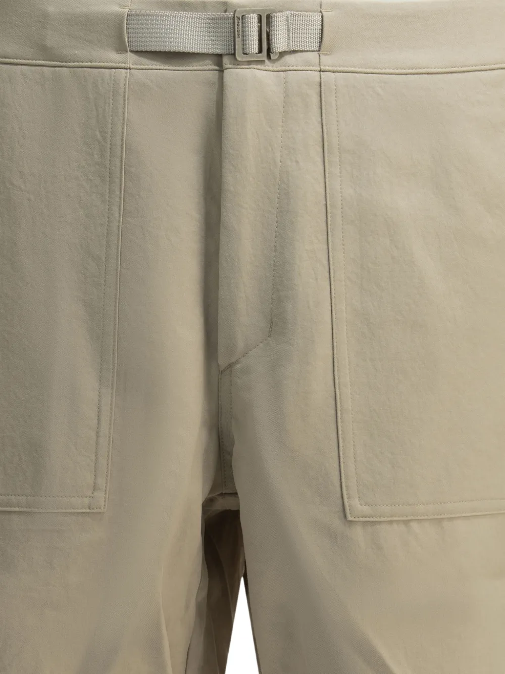Houdini Sportswear Corespun Chore shorts met opgestikte zak en ceintuur Beige