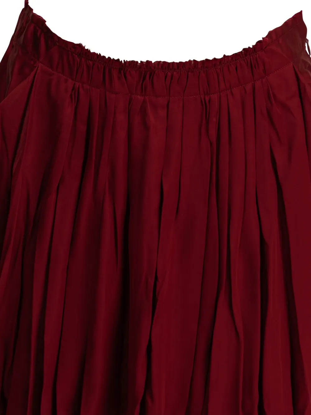 SA SU PHI Plooirok met elastische taille Rood