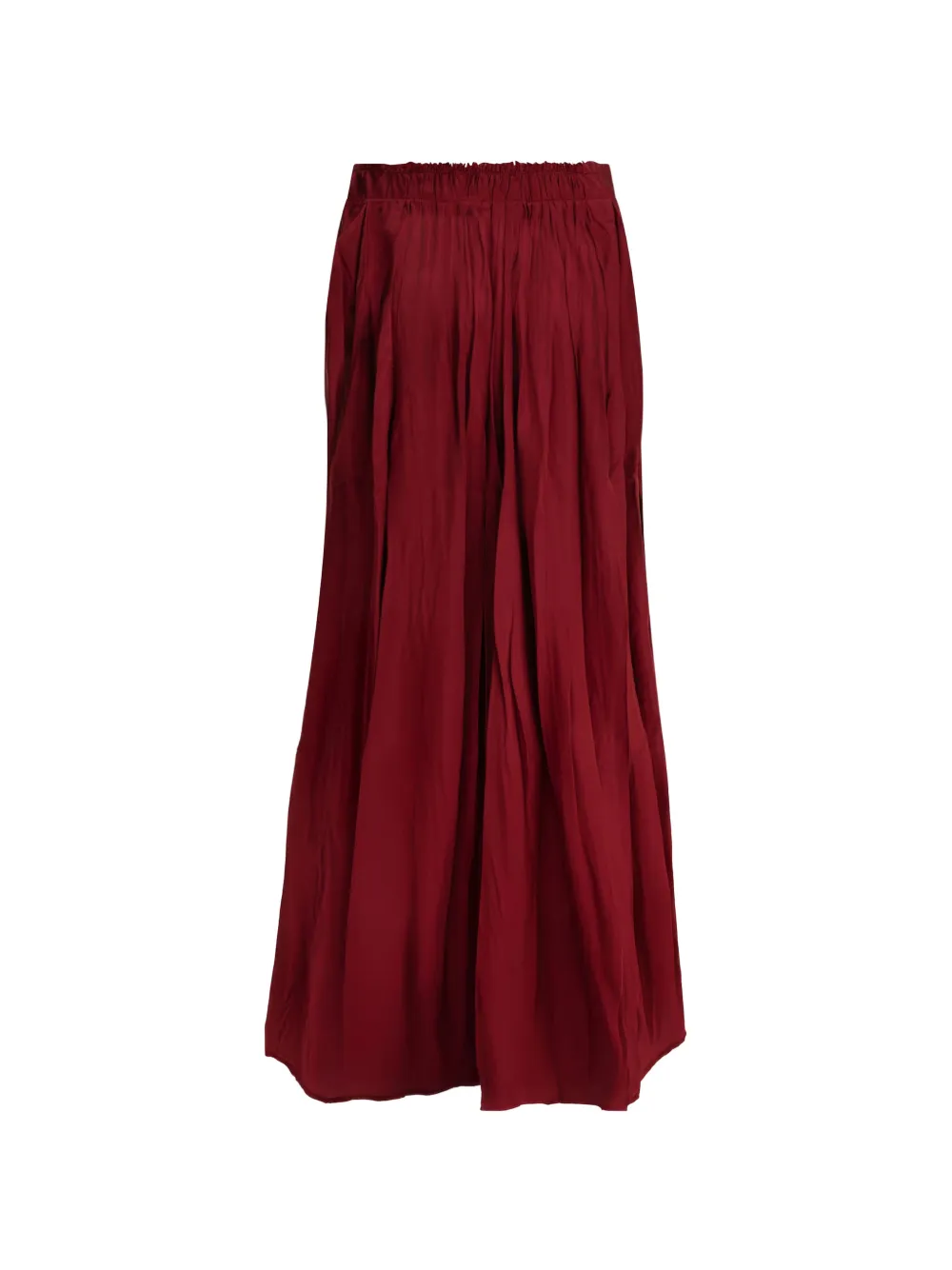 SA SU PHI pleated elasticated-waist maxi skirt - Rosso