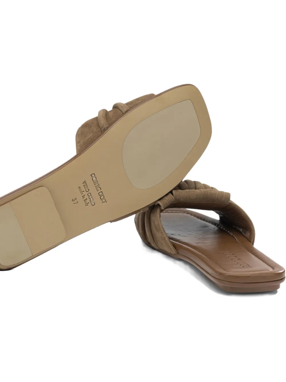 Pomme D´Or Glenn fringed knotted sandals Bruin