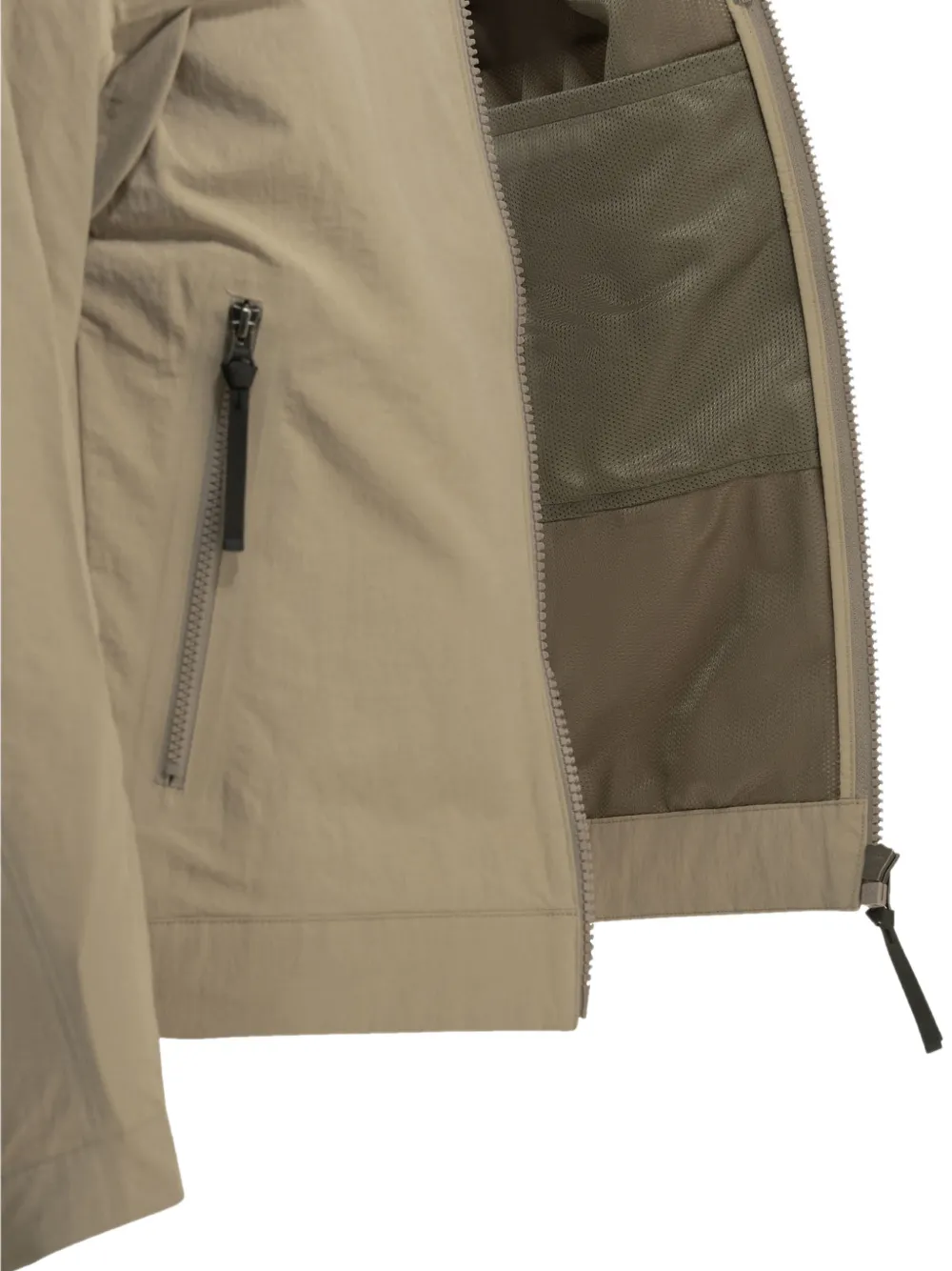 Goldwin Verstelbaar jack met vlakken en rits Beige