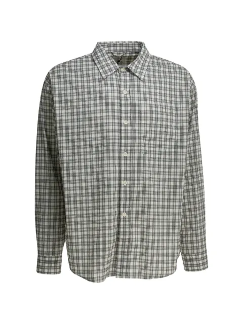 mfpen Executive check-print cotton shirt
