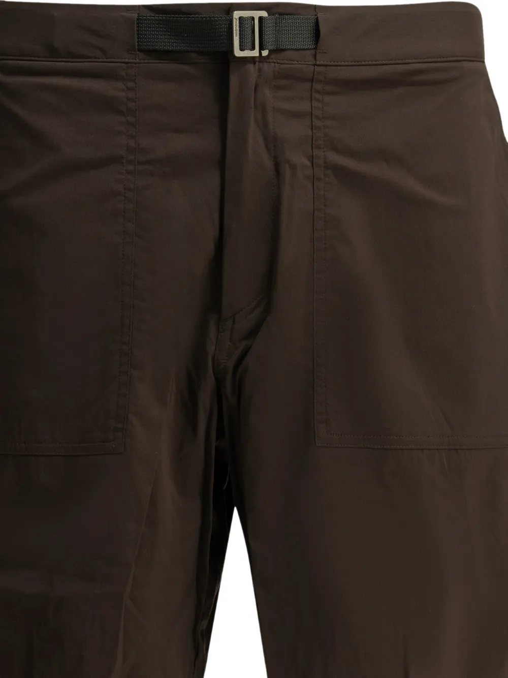 Houdini Sportswear Liquid Chore shorts met opgestikte zak Bruin