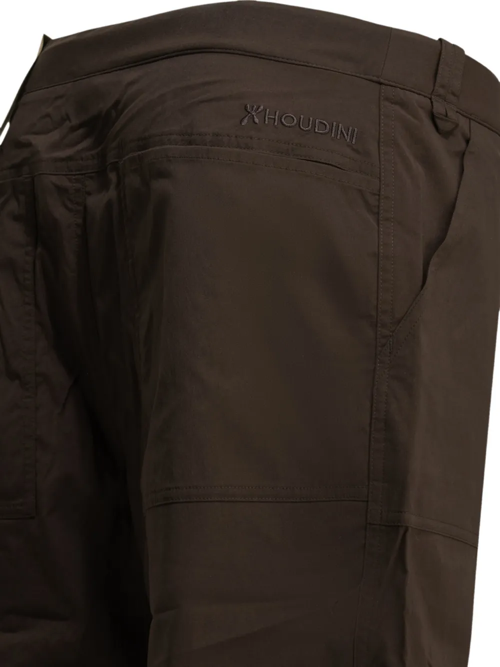 Houdini Sportswear Liquid Chore shorts met opgestikte zak Bruin